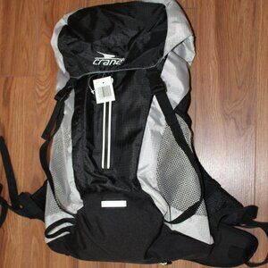 Bike/Motorcycle Sports Backpack (BLACK) - Reflective Trim - Elastic Rain Cover